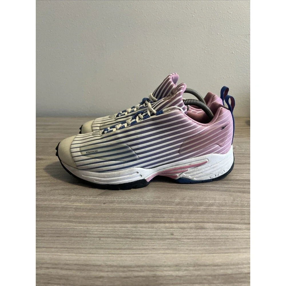Size 11 - Reebok DMX Thrill Jasmine Pink Blue Blast Running‎ Shoes Sneakers